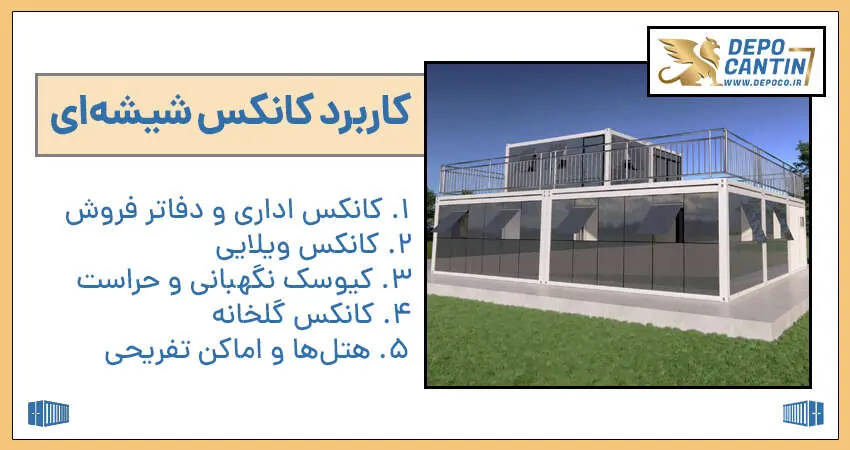 کاربرد کانکس شیشه ایی