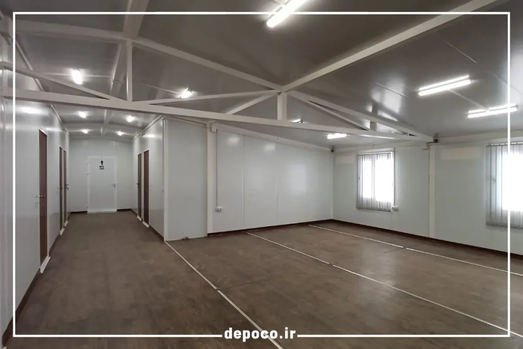 کف سازی و زیر سازی کانکس