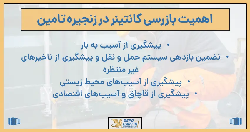 اهمیت بازرسی کانتینر